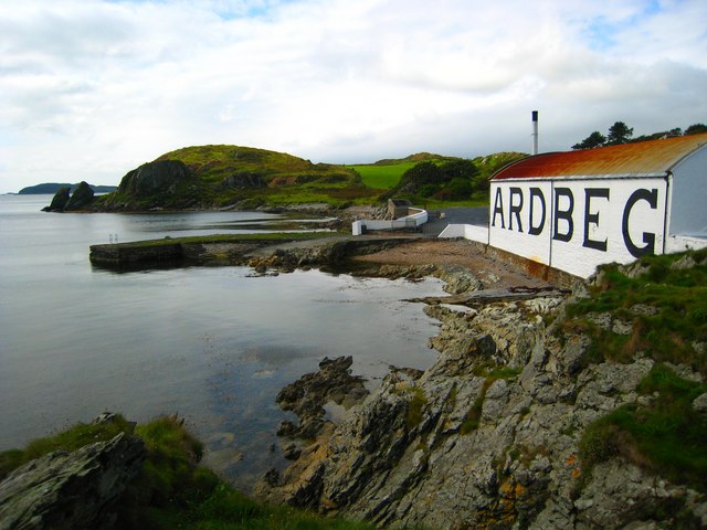 Ardbeg Distillery exterior on Islay
