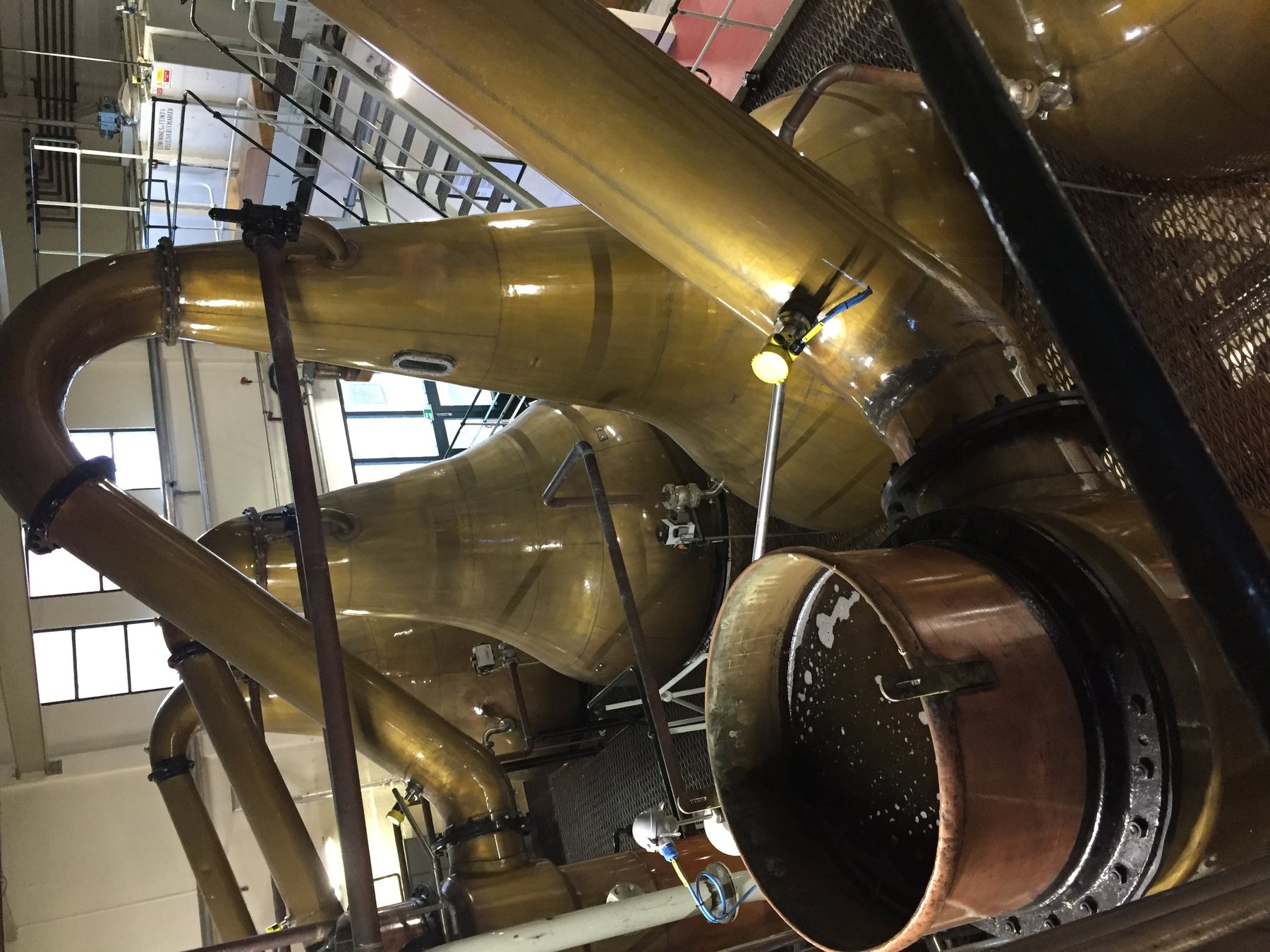 Copper stills at Lagavulin Distillery, Islay