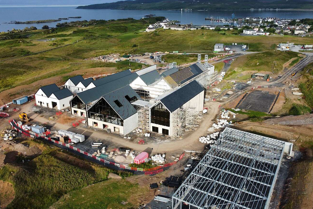 Portintruan Distillery under construction on Islay